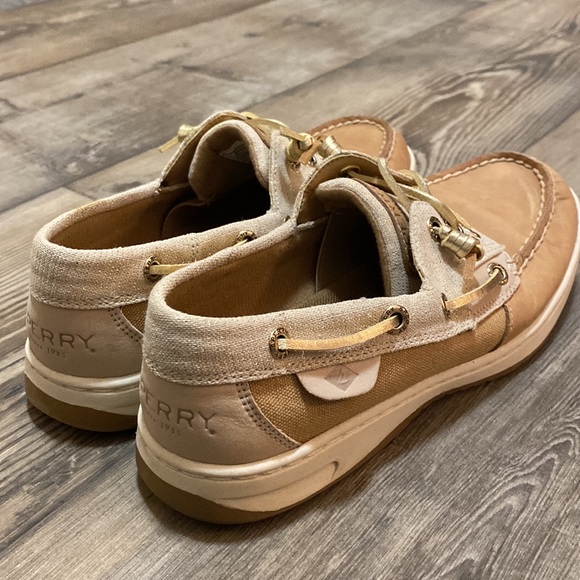 Sperry Top Sider Memory Foam Gold Laced Shoes Women’s 6.5 - Picture 6 of 8